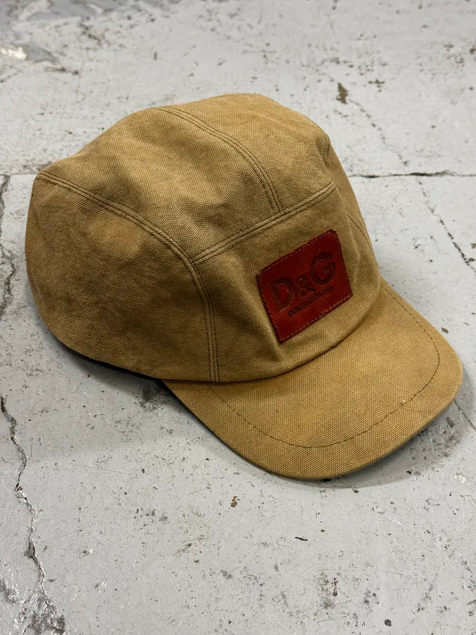 2000s Dolce & Gabbana Camel Canvas Cap  sHhHCpM 3