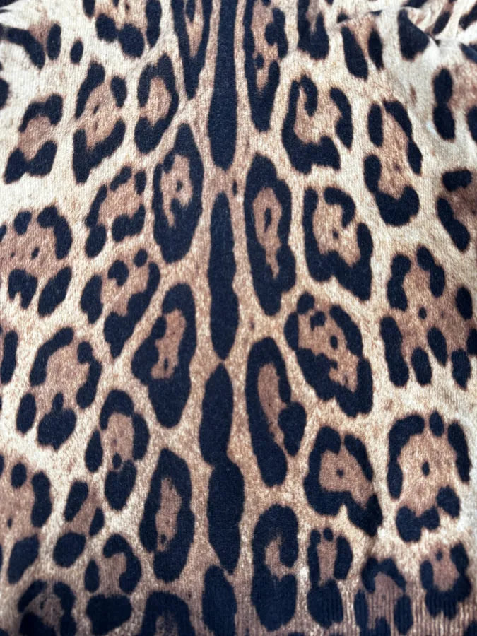 SS2005 Dolce & Gabbana Camel Leopard Cashmere Cardigan gwiaLMH 7