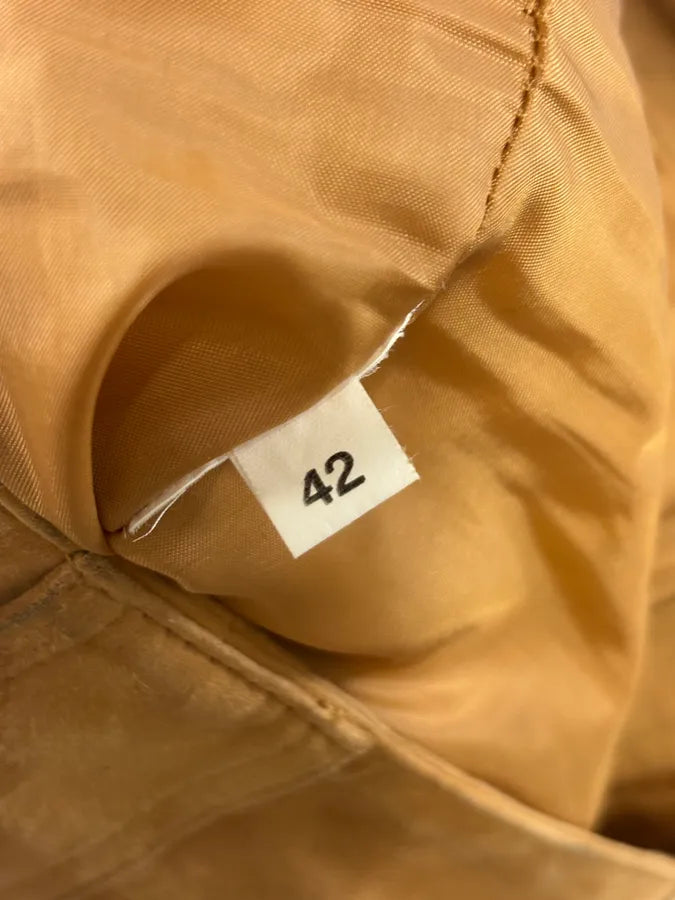 2000s Dolce & Gabbana Camel Suede Leather Cargo Pants NJsnYDf 9
