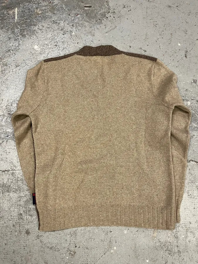 2000s Dolce & Gabbana Camel V Sweater (M) UNUVhlF 2