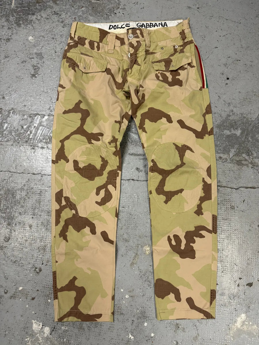 2000s Dolce & Gabbana Camouflage Cargo Pants mZtTgyo 0