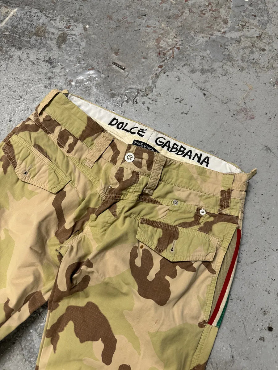 2000s Dolce & Gabbana Camouflage Cargo Pants mZtTgyo 10