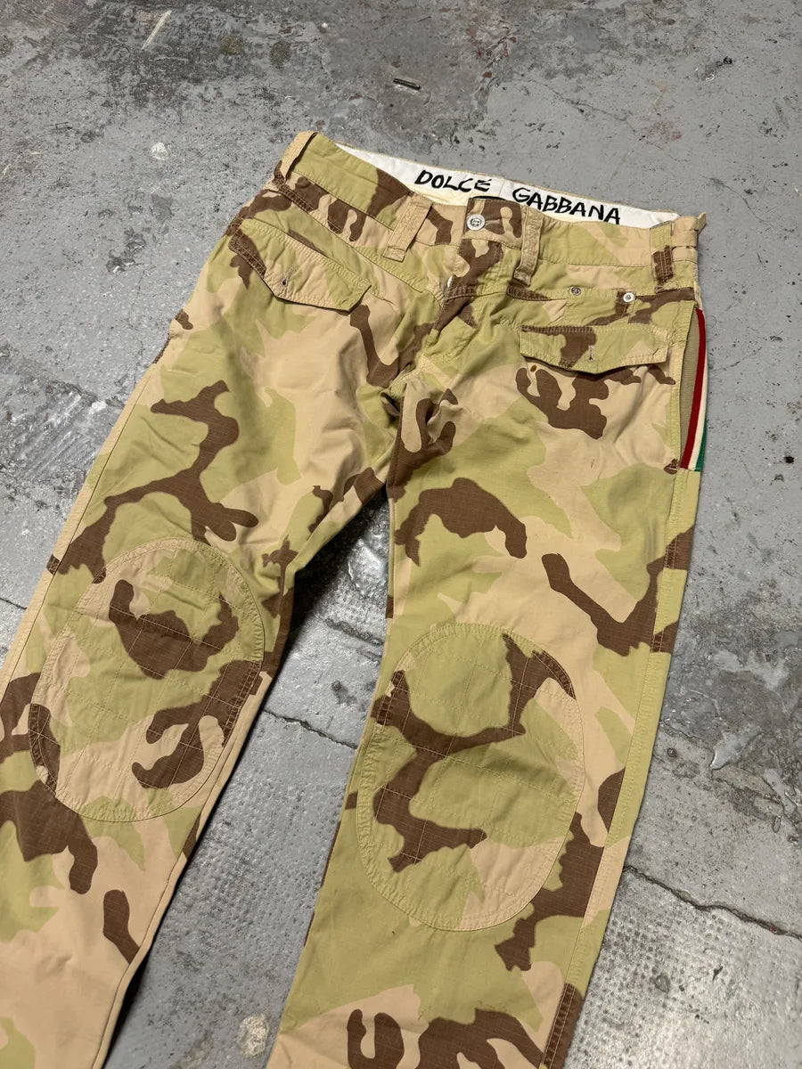 2000s Dolce & Gabbana Camouflage Cargo Pants mZtTgyo 6
