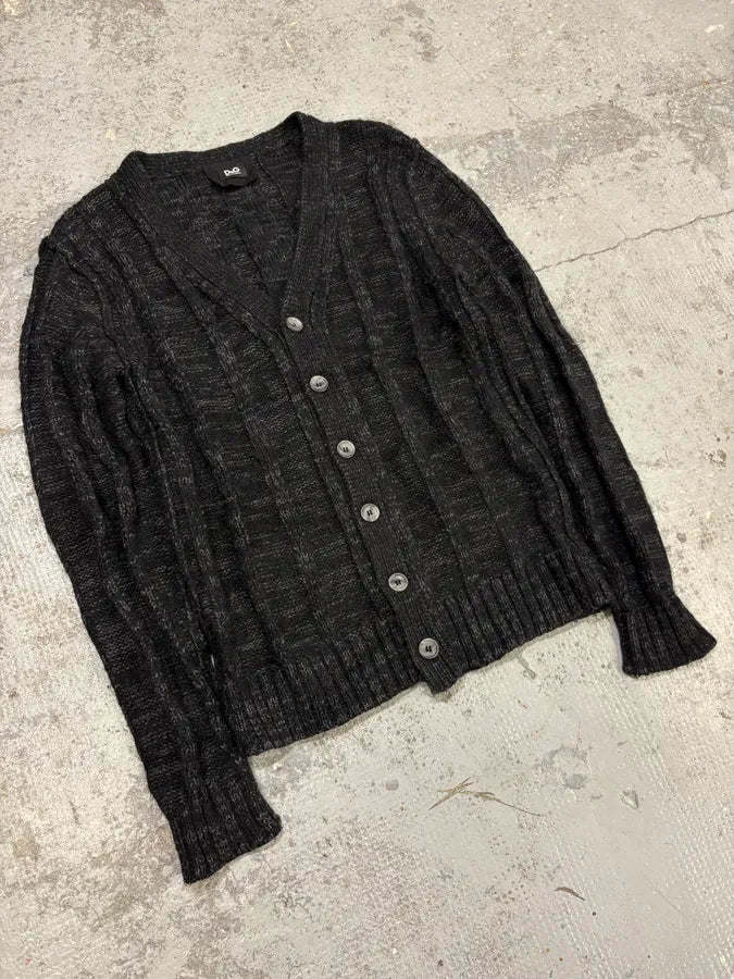 2000s Dolce & Gabbana Cardigan Black Sweater BQToAus 3