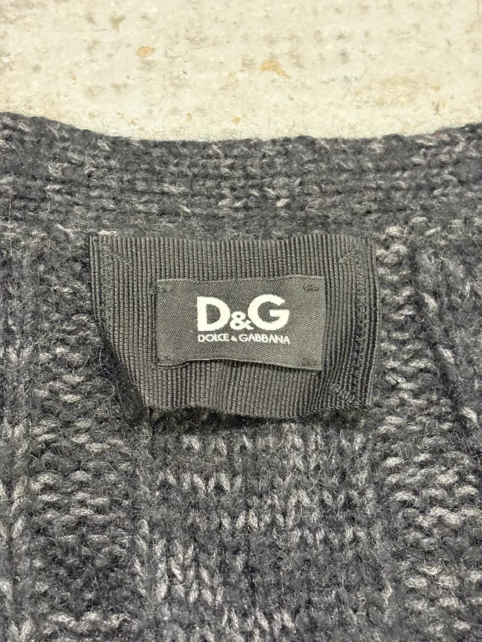 2000s Dolce & Gabbana Cardigan Black Sweater BQToAus 7