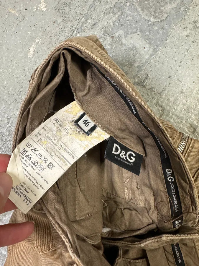 2000s Dolce & Gabbana Cargo Beige Pants rmWbLbs 9