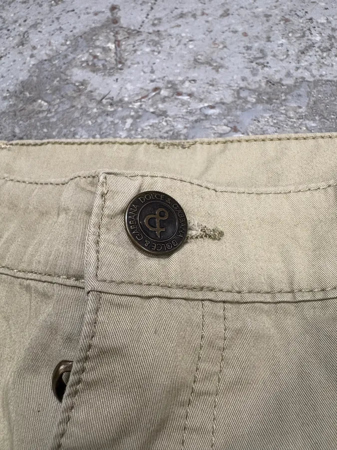 2000s Dolce & Gabbana Cargo Beige Short (S/M) aXHSArx 7