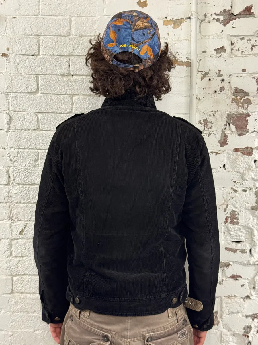 AW2005 Dolce & Gabbana Cargo Black Corduroy Jacket TAOlIND 2