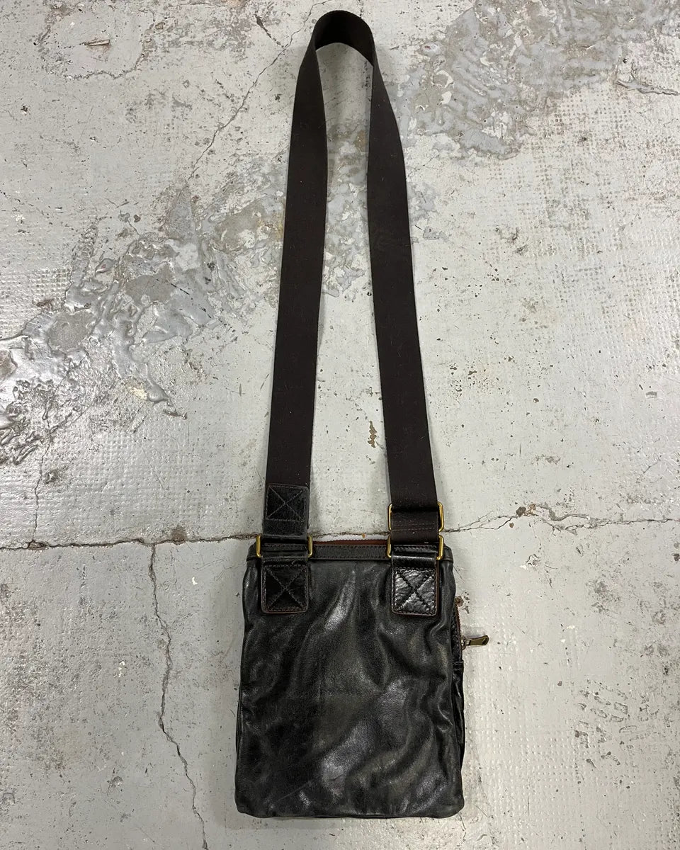 2000s Dolce & Gabbana Cargo Black Leather Shoulder Bag BQSVnKS 6