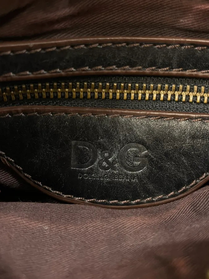 2000s Dolce & Gabbana Cargo Black Leather Shoulder Bag BQSVnKS 8