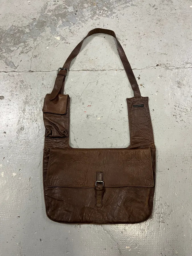 2000s Dolce & Gabbana Cargo Brown Leather Bag VVqdAmB 0