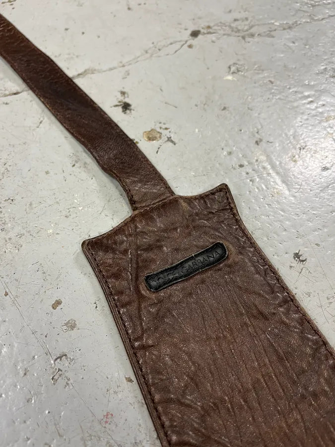 2000s Dolce & Gabbana Cargo Brown Leather Bag VVqdAmB 5