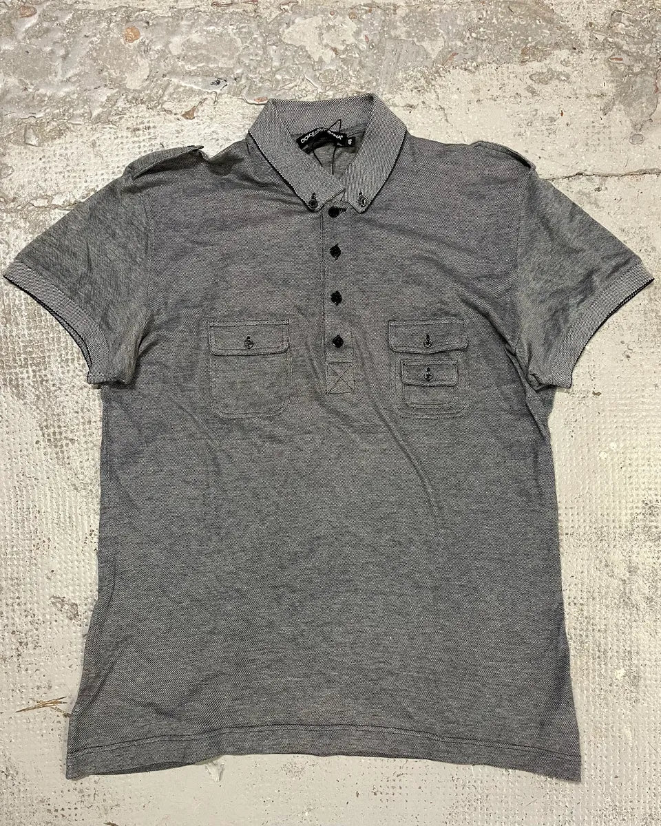2000s Dolce & Gabbana Cargo Grey Polo NsqnxVo 3