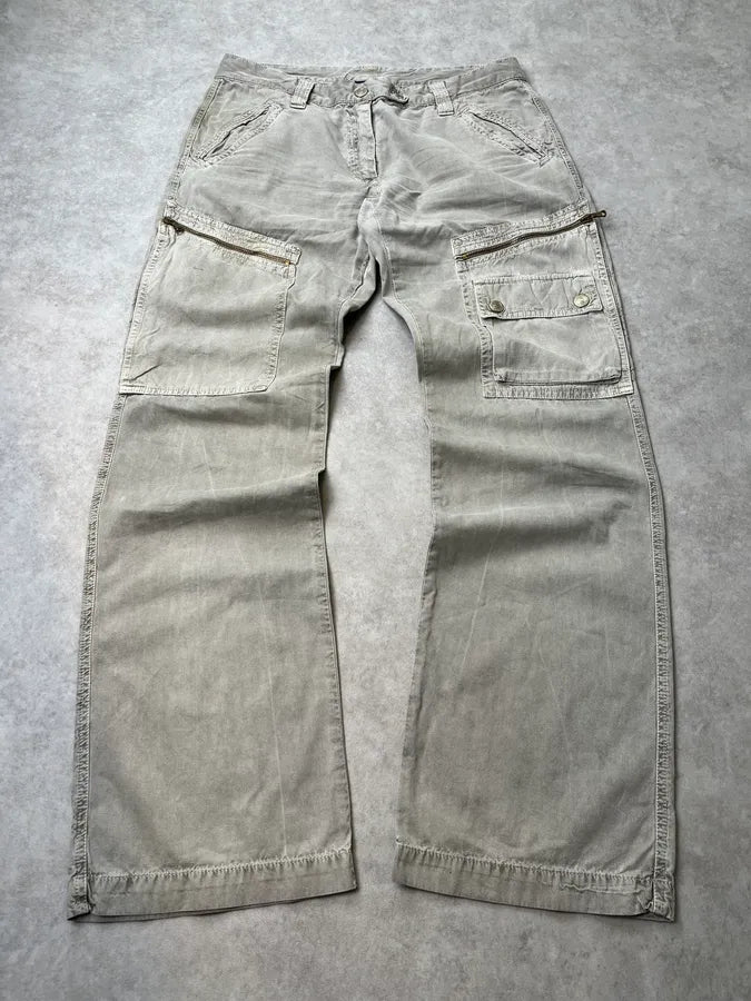 2000s Dolce & Gabbana Cargo Pocket Grey Pants EHWDIps 1