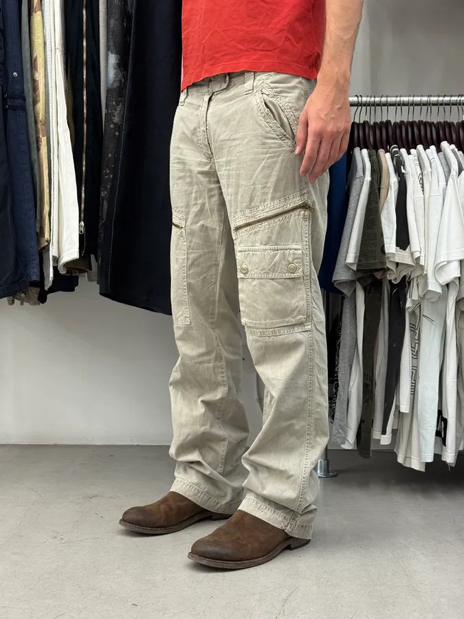 2000s Dolce & Gabbana Cargo Pocket Grey Pants EHWDIps 2