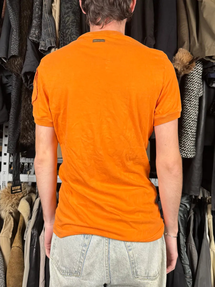 AW2003 Dolce & Gabbana Cargo Pocket Orange T-Shirt LgzavtS 2
