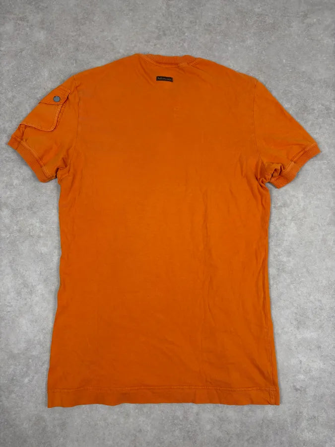 AW2003 Dolce & Gabbana Cargo Pocket Orange T-Shirt LgzavtS 5