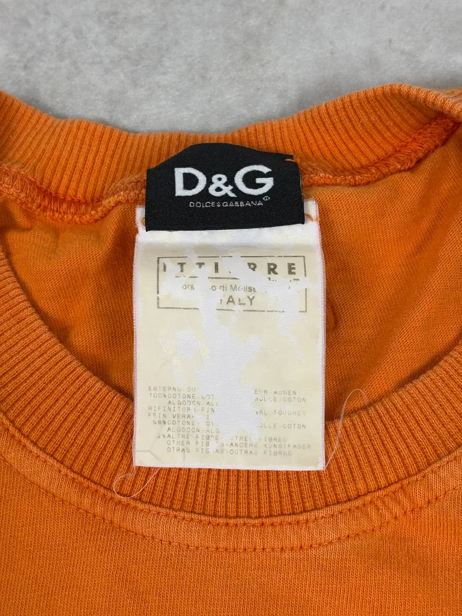 AW2003 Dolce & Gabbana Cargo Pocket Orange T-Shirt LgzavtS 8
