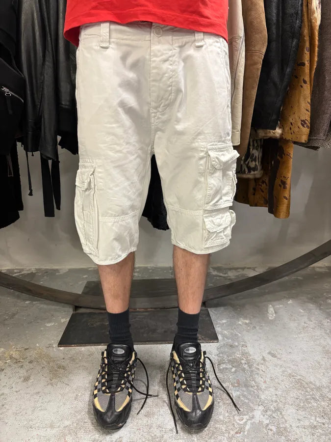 2000s Dolce & Gabbana Cargo White Shorts (M/L) nIqcThz 0