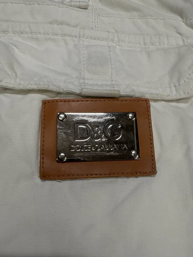 2000s Dolce & Gabbana Cargo White Shorts nIqcThz 7
