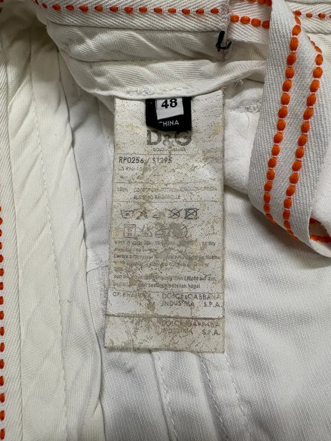 2000s Dolce & Gabbana Cargo White Shorts (M/L) nIqcThz 9