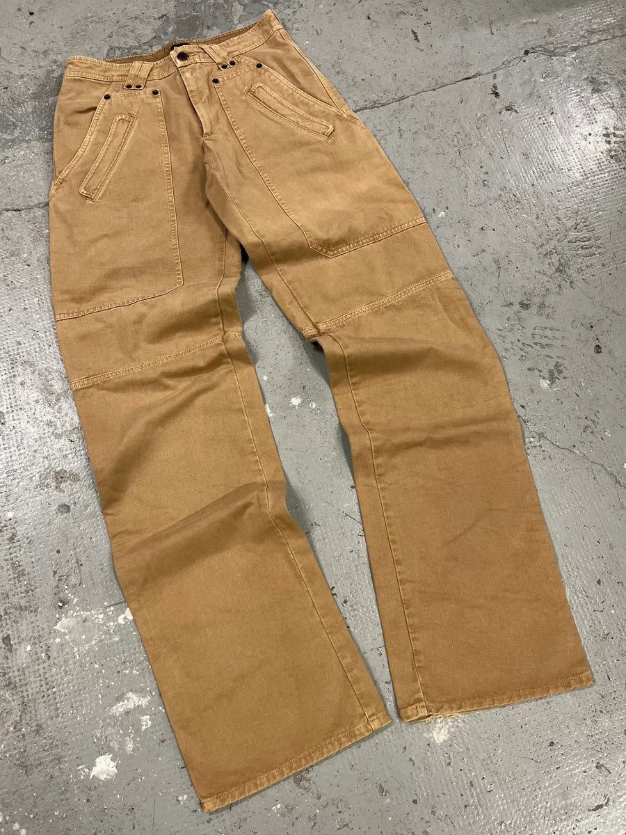 2000s Dolce & Gabbana Carpenter Beige Pants (S/M) TKAtlbD 0