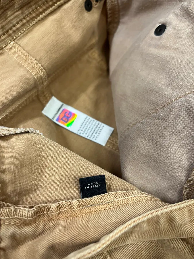 2000s Dolce & Gabbana Carpenter Beige Pants (S/M) TKAtlbD 10
