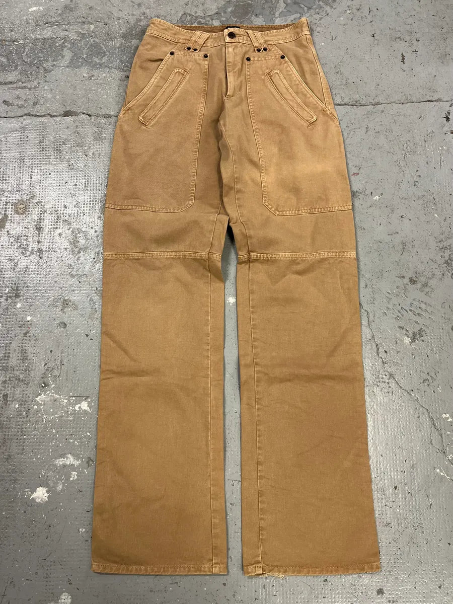 2000s Dolce & Gabbana Carpenter Beige Pants (S/M) TKAtlbD 4