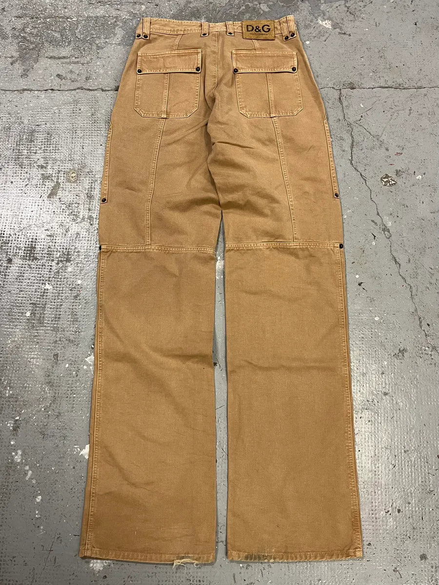 2000s Dolce & Gabbana Carpenter Beige Pants (S/M) TKAtlbD 7