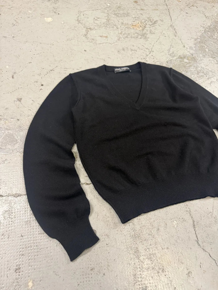 2000s Dolce & Gabbana Cashmere Black Sweater MCLQZwN 3