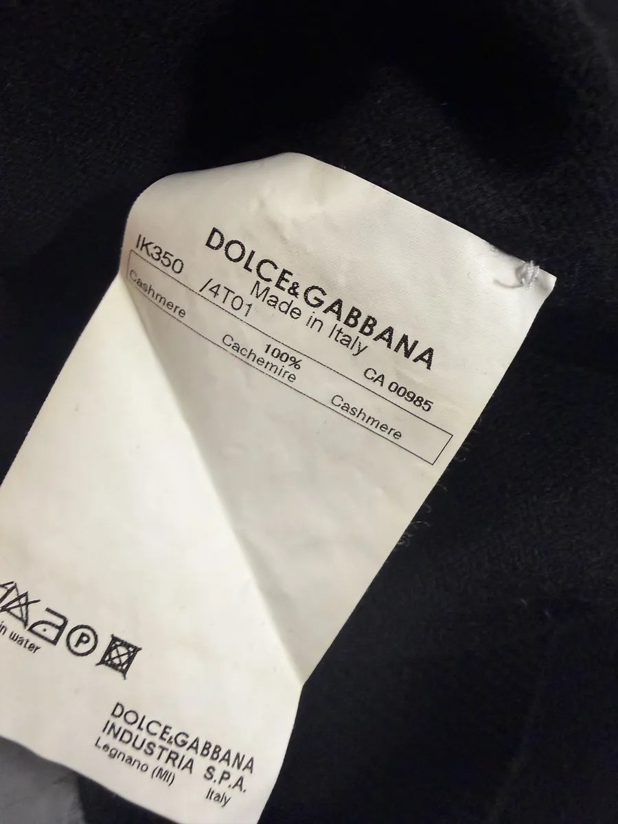 2000s Dolce & Gabbana Cashmere Black Sweater MCLQZwN 5