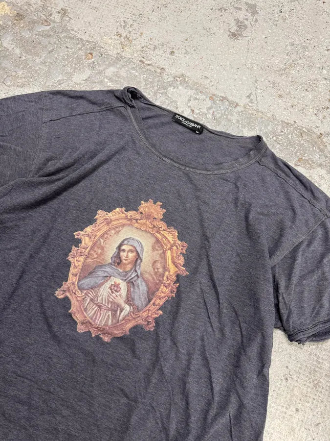 2000s Dolce & Gabbana Catholic Grey T-Shirt ngGBhHe 3