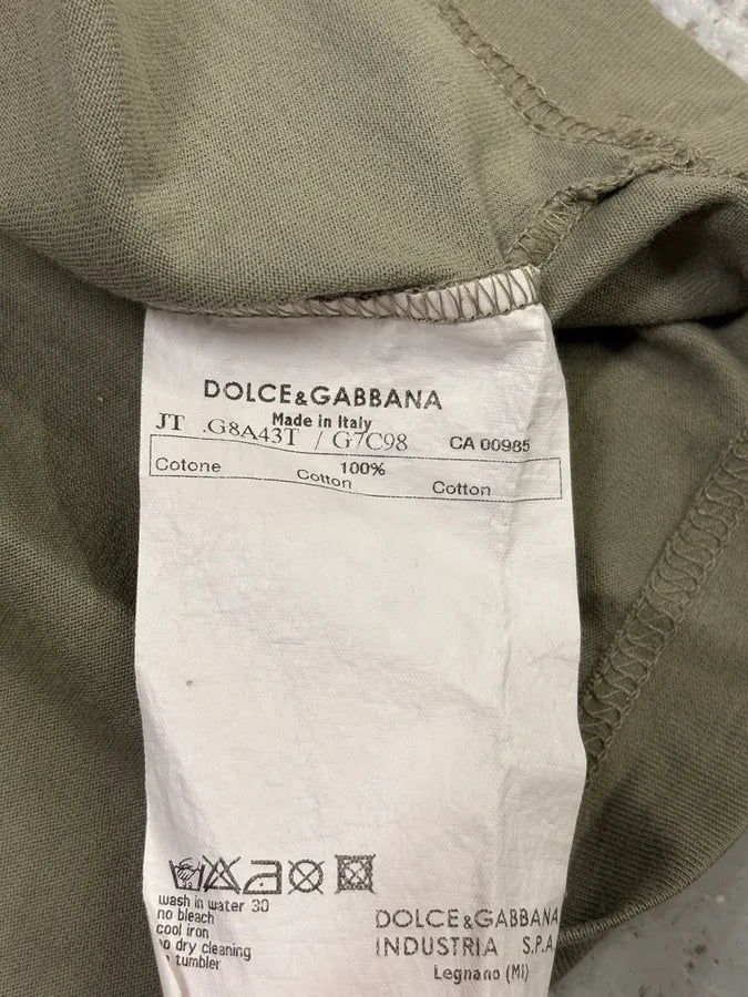 2000s Dolce & Gabbana Censored Khaki Tank Top aDRqqlM 8