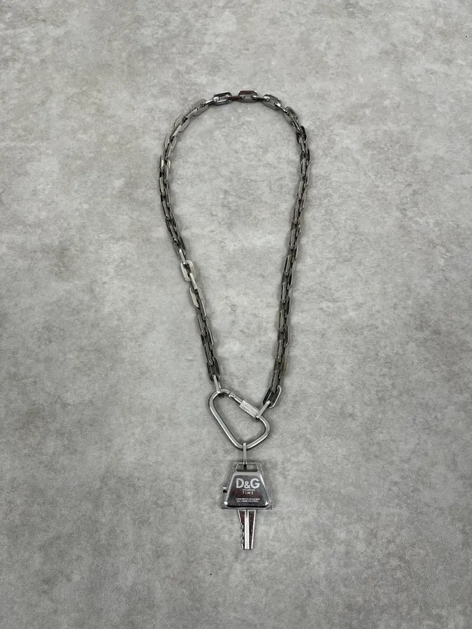 2000s Dolce & Gabbana Chain Key Necklace BElbzHC 4