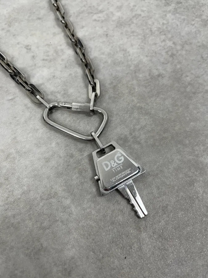 2000s Dolce & Gabbana Chain Key Necklace BElbzHC 5