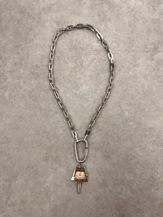 2000s Dolce & Gabbana Chain Key Necklace fXsDKuF 0