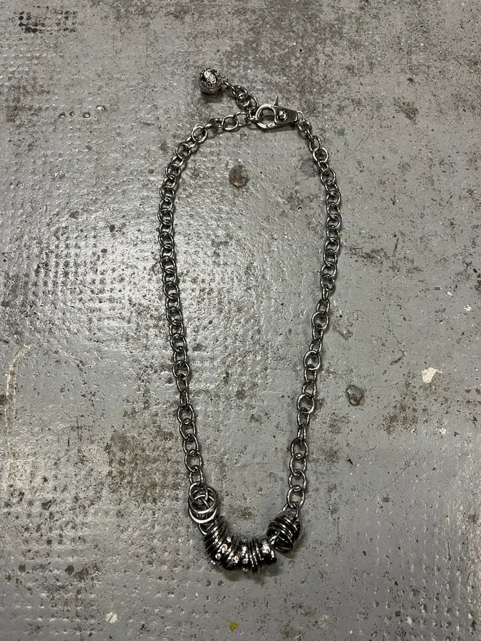 2000s Dolce & Gabbana Chain Linked Stainless Steel Necklace NEBIOrX 0