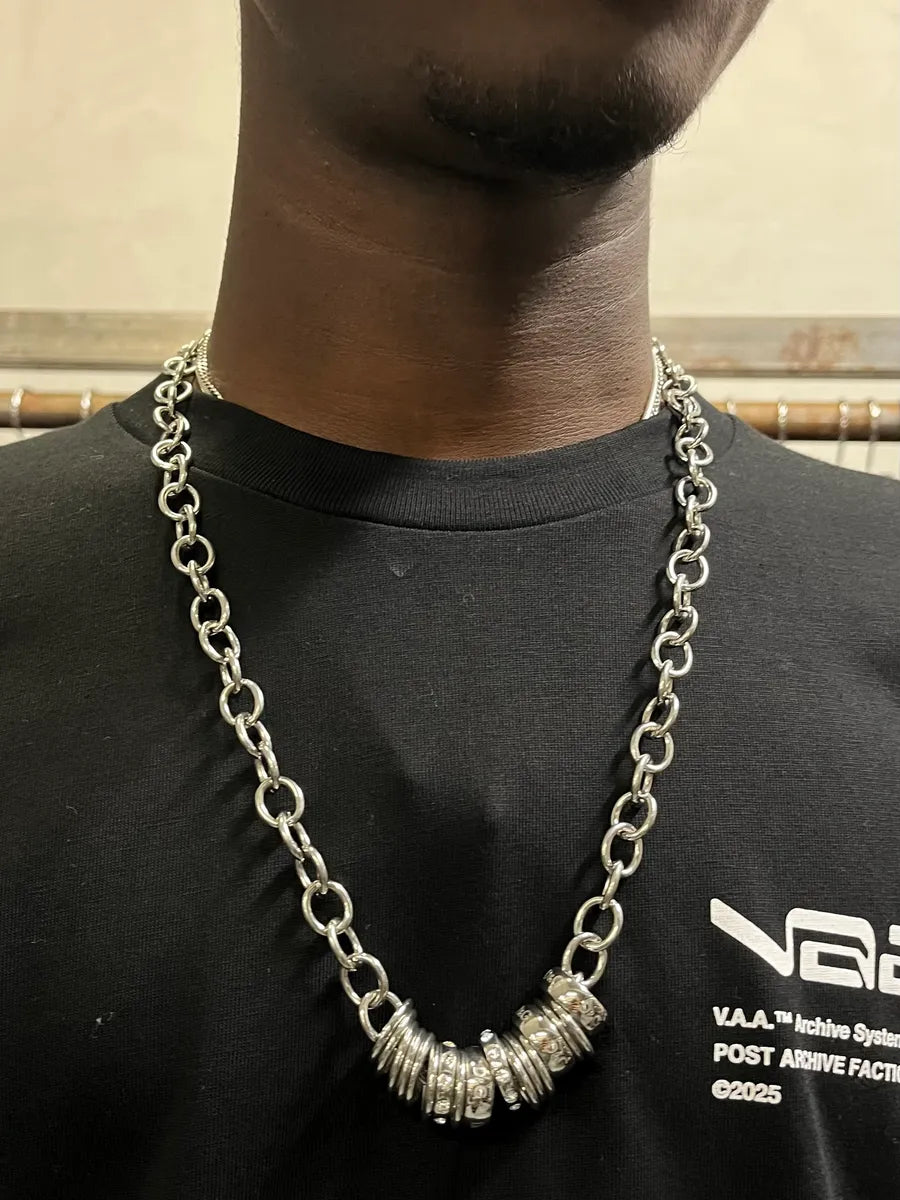 2000s Dolce & Gabbana Chain Linked Stainless Steel Necklace NEBIOrX 1