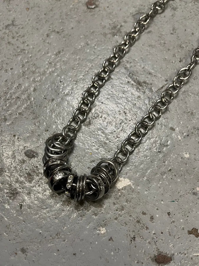 2000s Dolce & Gabbana Chain Linked Stainless Steel Necklace NEBIOrX 2