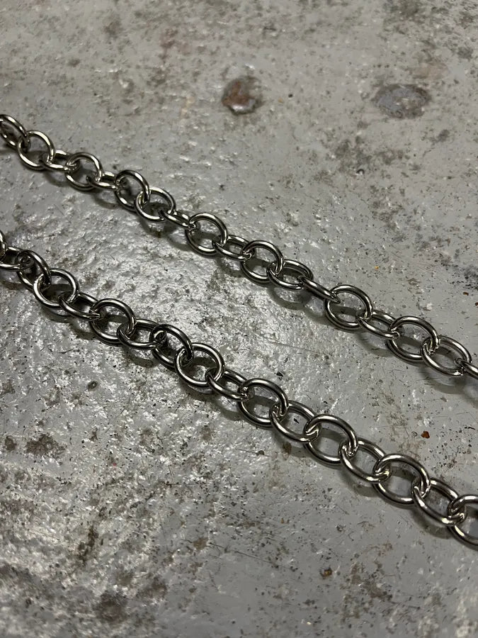2000s Dolce & Gabbana Chain Linked Stainless Steel Necklace NEBIOrX 3