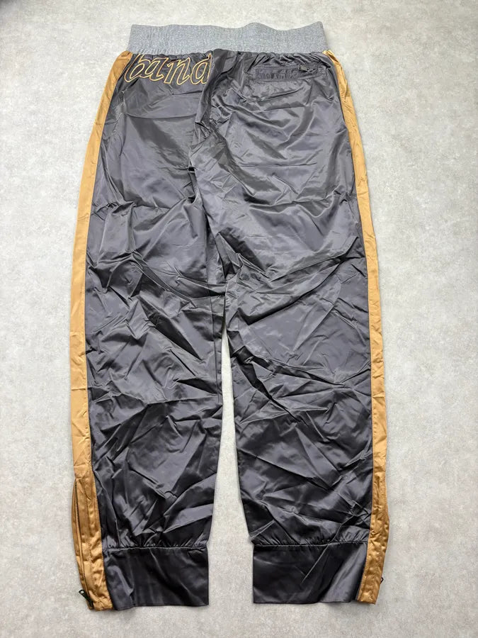AW2005 Dolce & Gabbana Charcoal & Gold Satin Boxing Logo Trackpants kHtNqPL 6