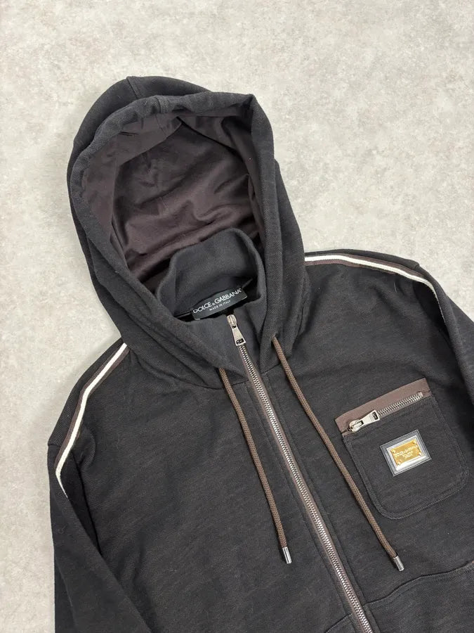 2010s Dolce & Gabbana Black Classic Zip-up Hoodie FmOSgQw 4