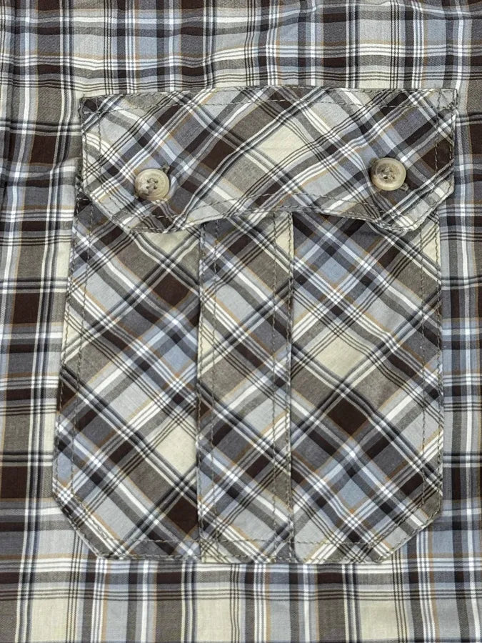 2000s Dolce & Gabbana Beige Cargo Checkered Shirt xZxQFbK 7