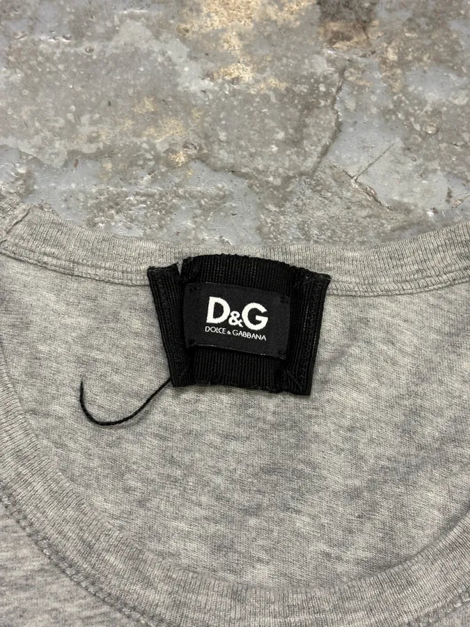 2000s Dolce & Gabbana Chill Lady Grey T-Shirt jGNjJYQ 8