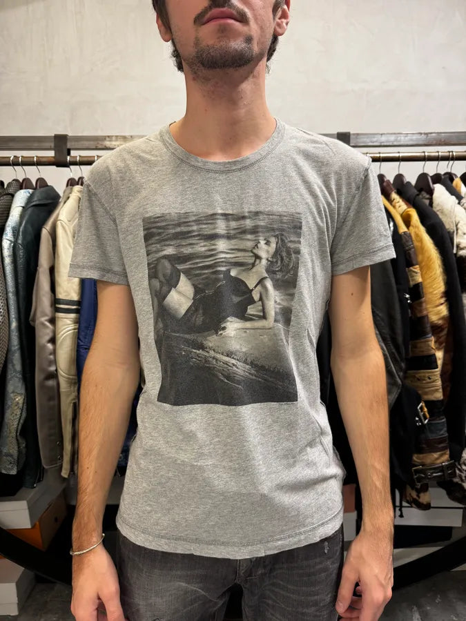 2000s Dolce & Gabbana Chill Lady Grey T-Shirt jGNjJYQ 1