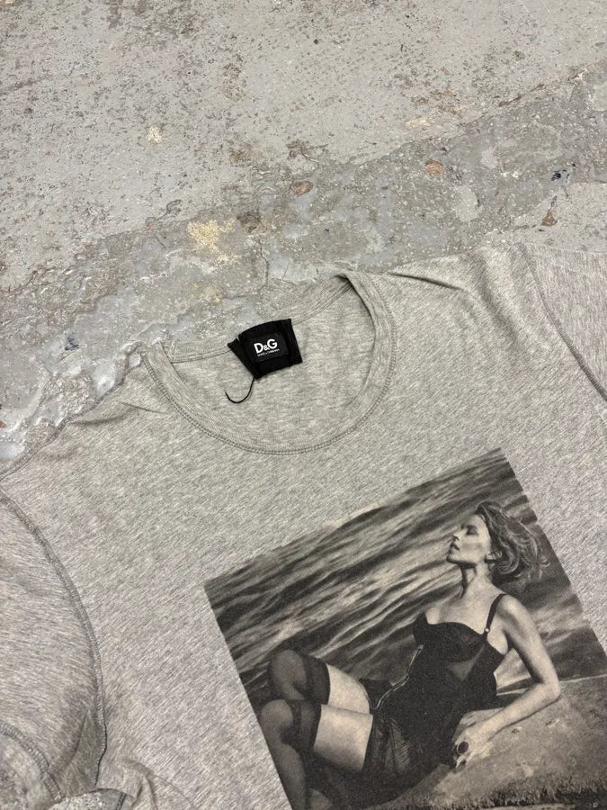 2000s Dolce & Gabbana Chill Lady Grey T-Shirt jGNjJYQ 4