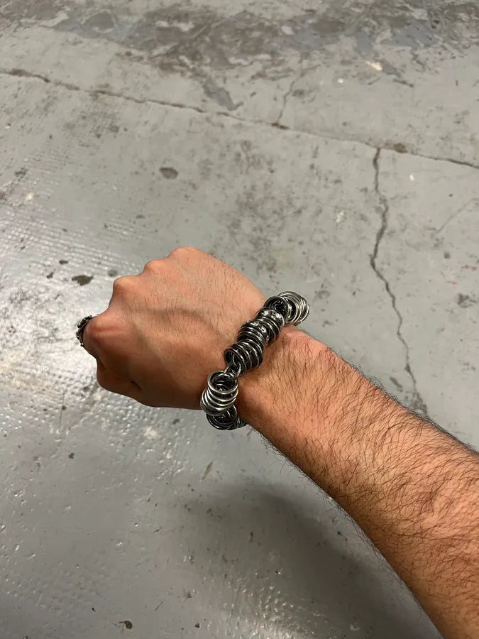 2000s Dolce & Gabbana Circles Metal Bracelet qHNxBfS 0