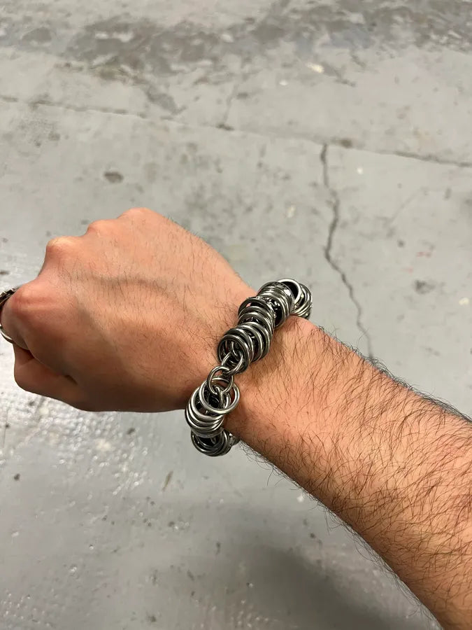 2000s Dolce & Gabbana Circles Metal Bracelet qHNxBfS 2