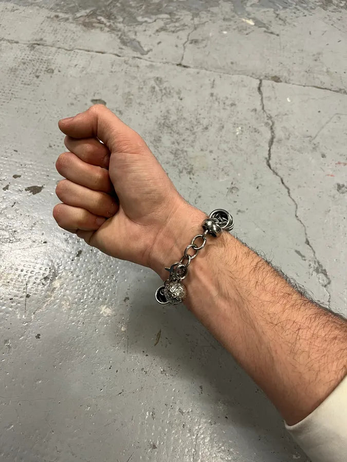 2000s Dolce & Gabbana Circles Metal Bracelet qHNxBfS 3