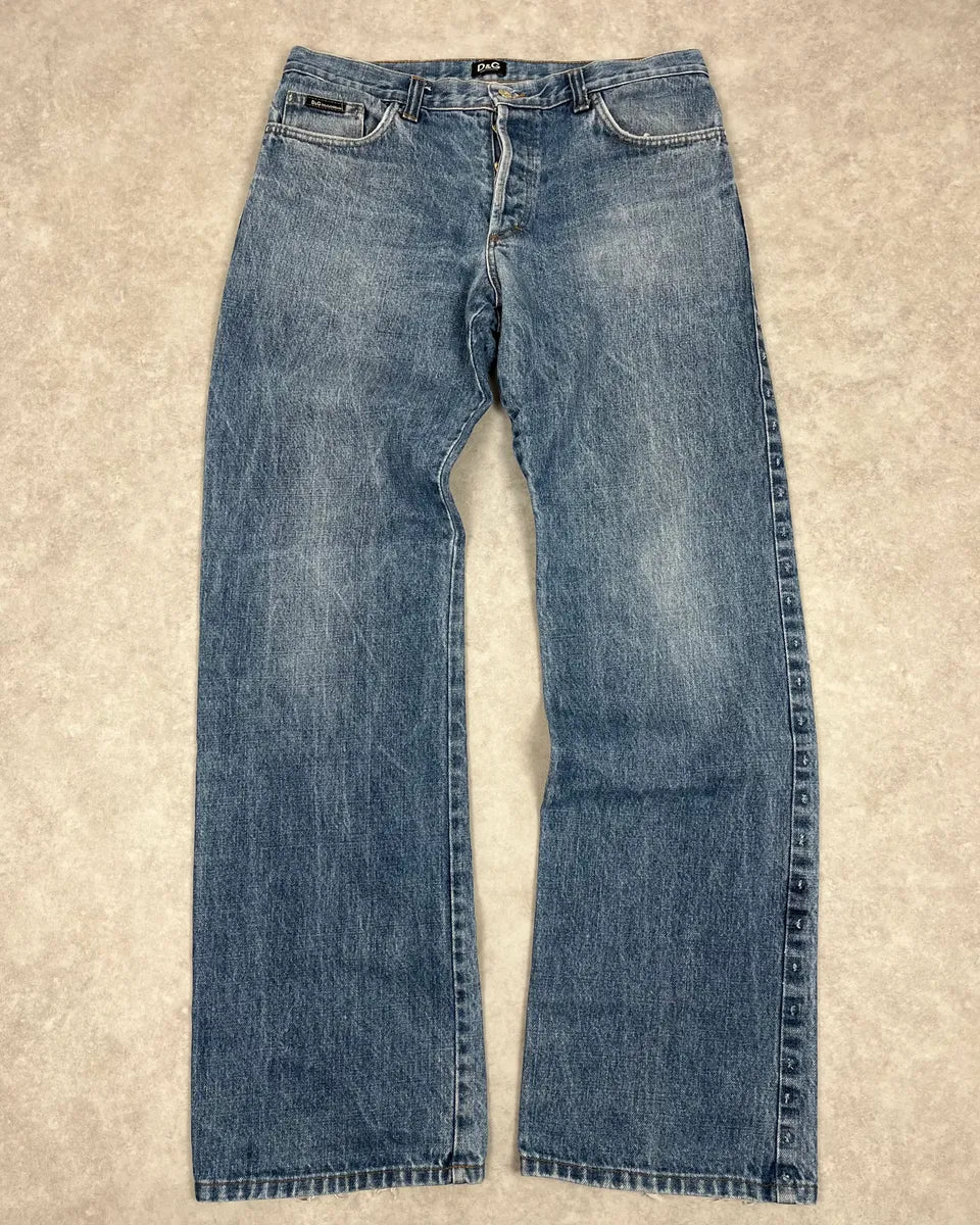 SS2006 Dolce & Gabbana Classic Blue Denim Jeans iOXGJKv 3